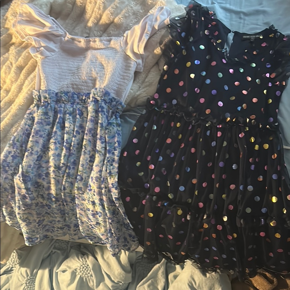 Three Hearts Black Sequin Flutter Sleeve Sundress